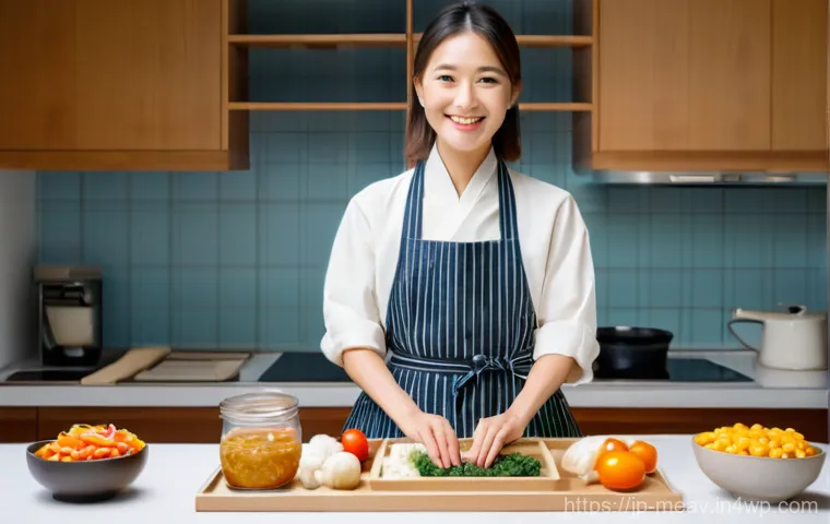 항염증 식단을 통한 면역력 증진 - **Prompt:** A radiant Japanese woman in her late 20s to early 30s, with a bright, genuine smile, loo...