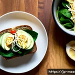 항염증 식단을 위한 샌드위치 레시피 - Photorealistic overhead food photography of an anti-inflammatory sandwich being prepared in a bright...